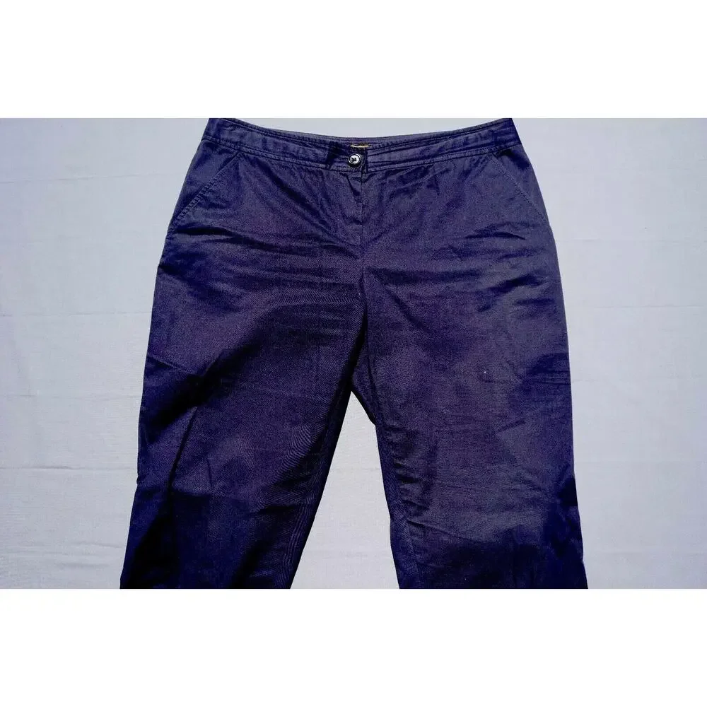 Tory Burch Stretch Ankle Pants , Trousers Navy Blue Woman's Size 6